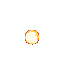 An explosion: a white flash grows into an orange fireball that rises, cools into smoke while sparks fly